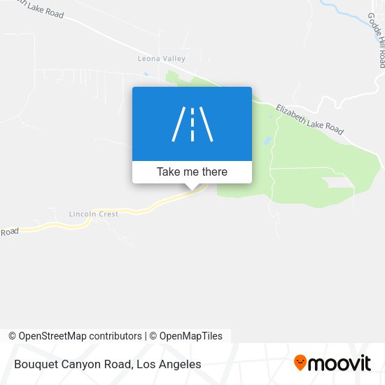 Mapa de Bouquet Canyon Road