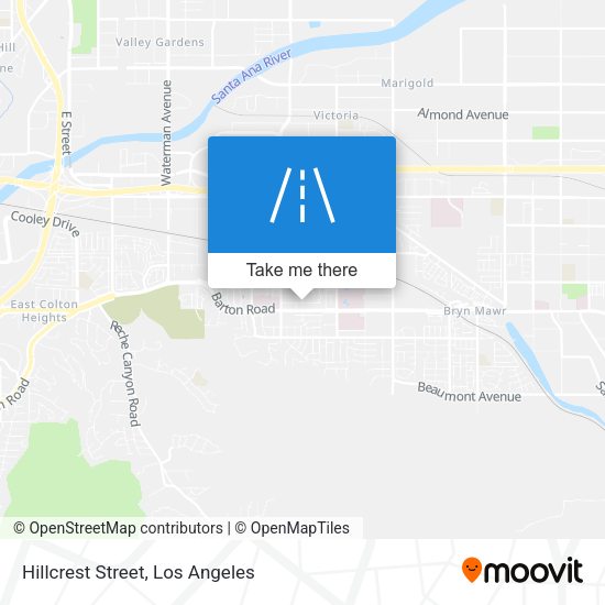 Hillcrest Street map