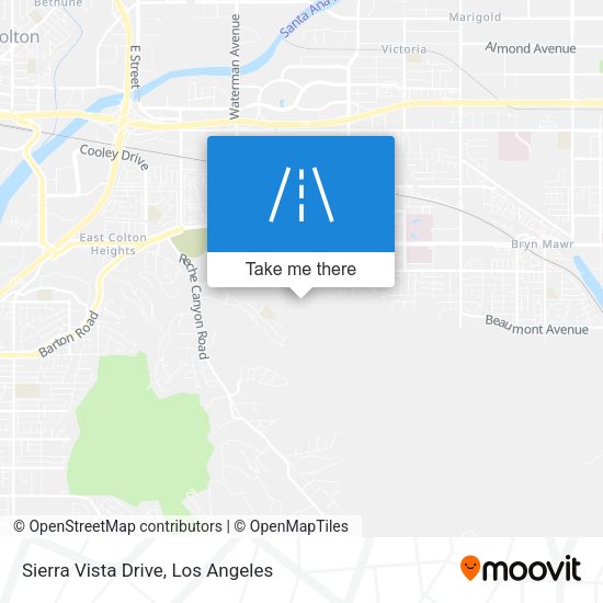 Sierra Vista Drive map