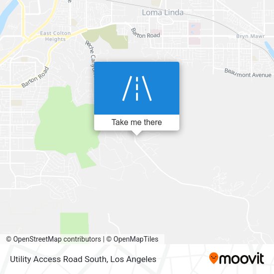 Utility Access Road South map