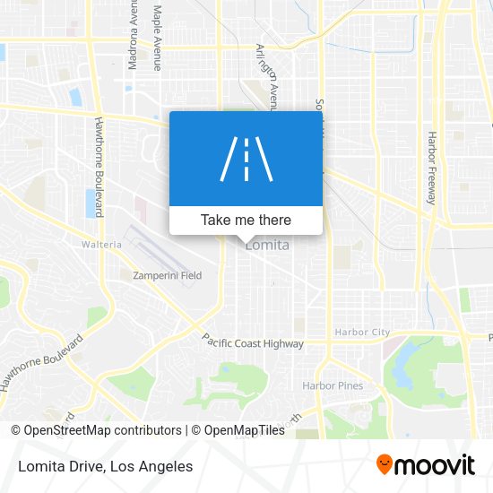 Lomita Drive map