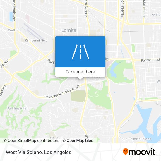 Mapa de West Via Solano