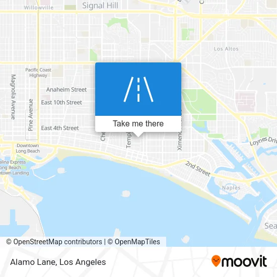 Alamo Lane map