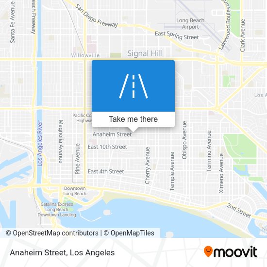 Mapa de Anaheim Street