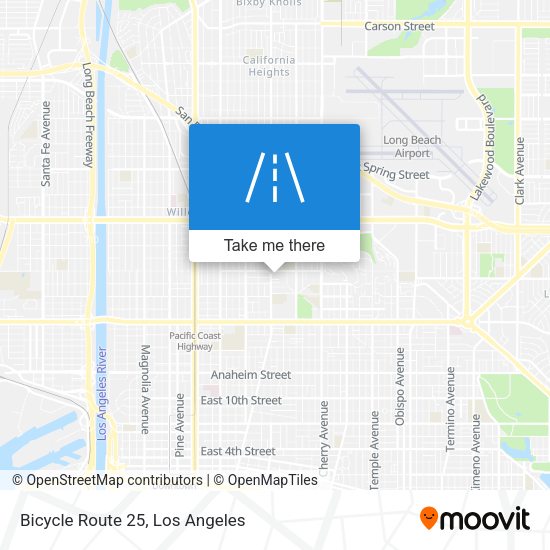 Bicycle Route 25 map