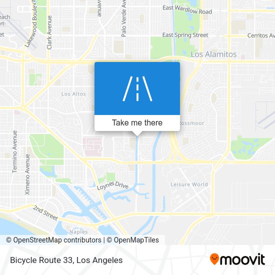 Bicycle Route 33 map