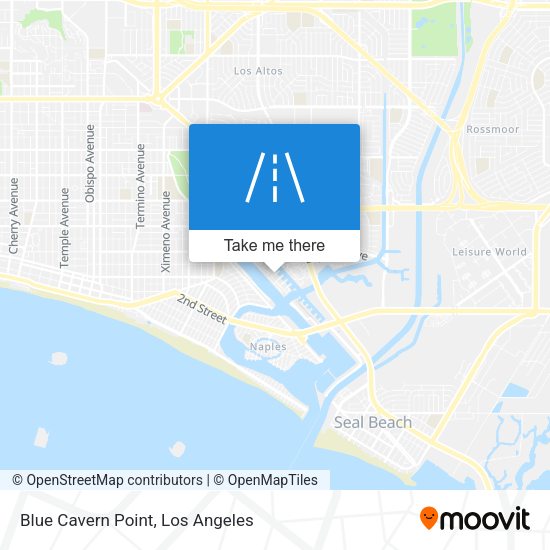 Blue Cavern Point map