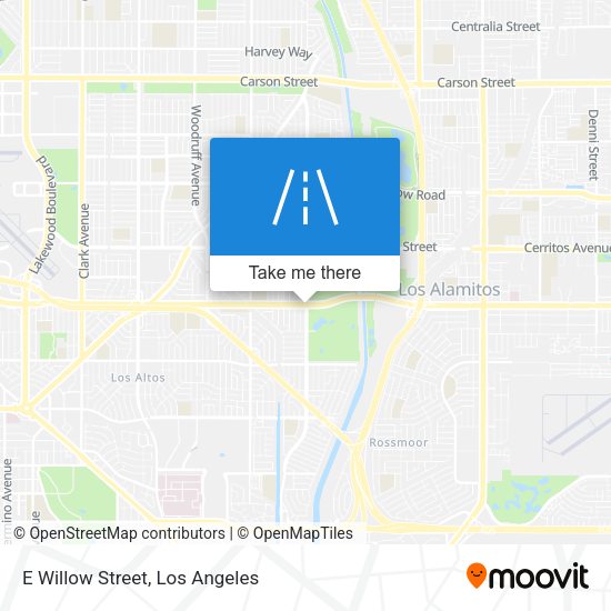 E Willow Street map