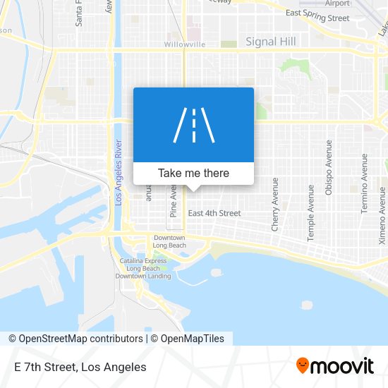 E 7th Street map