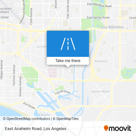 East Anaheim Road map