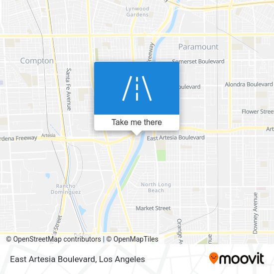 Mapa de East Artesia Boulevard