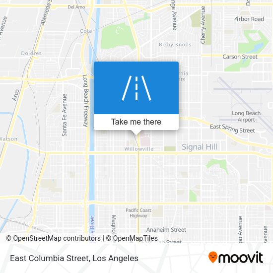 East Columbia Street map