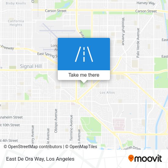 East De Ora Way map