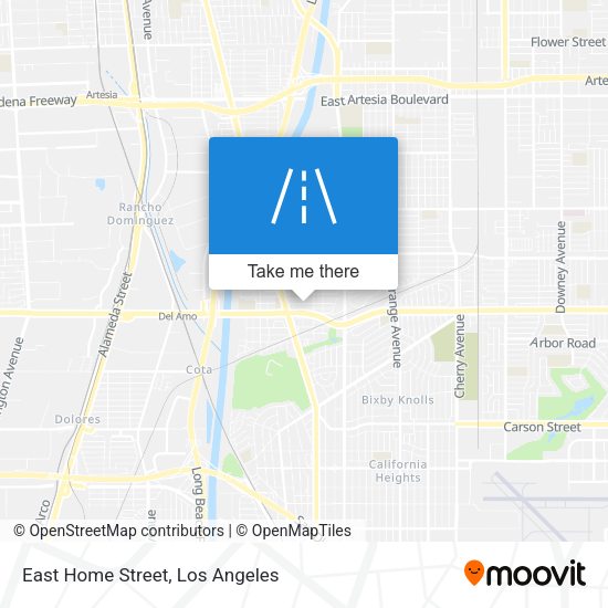 East Home Street map