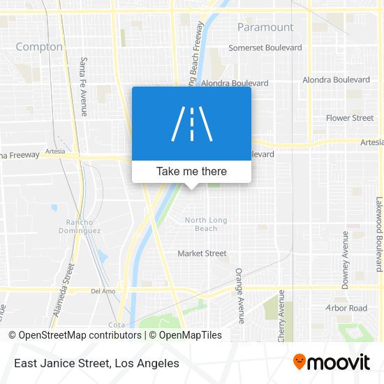East Janice Street map