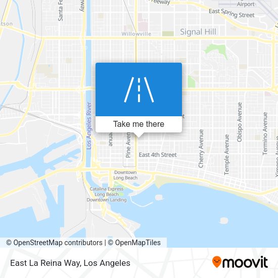 Mapa de East La Reina Way
