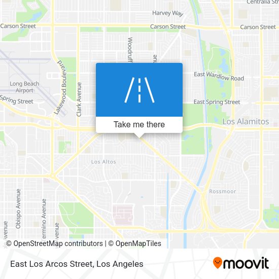 East Los Arcos Street map