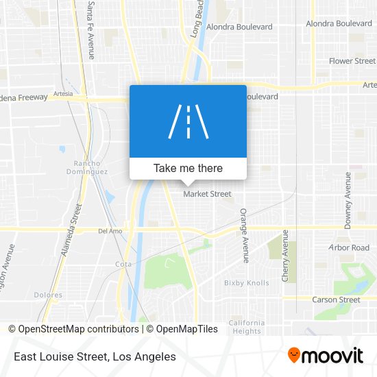 East Louise Street map