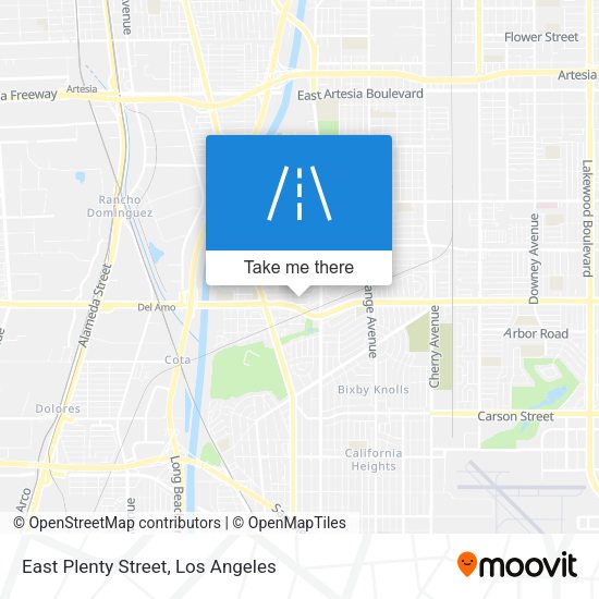 Mapa de East Plenty Street