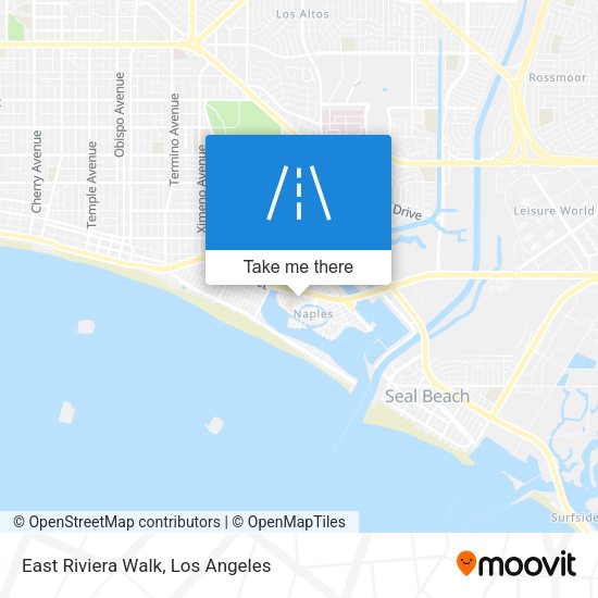 East Riviera Walk map