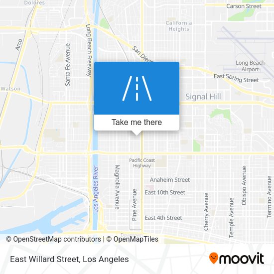 East Willard Street map