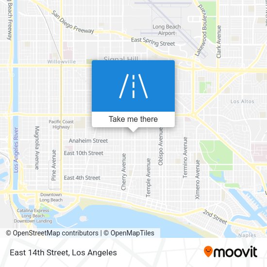 East 14th Street map