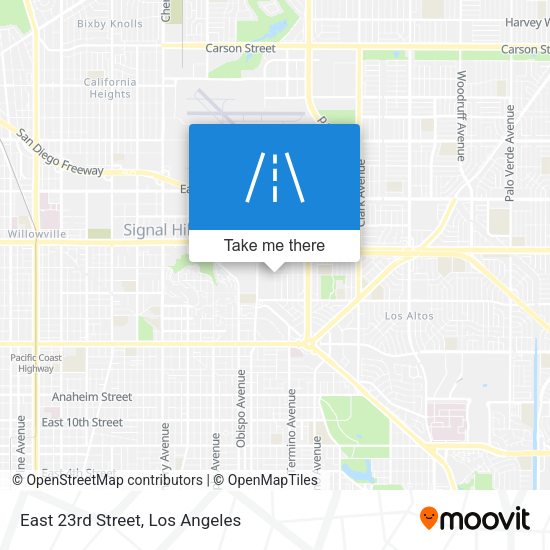 Mapa de East 23rd Street