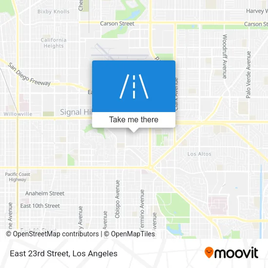East 23rd Street map
