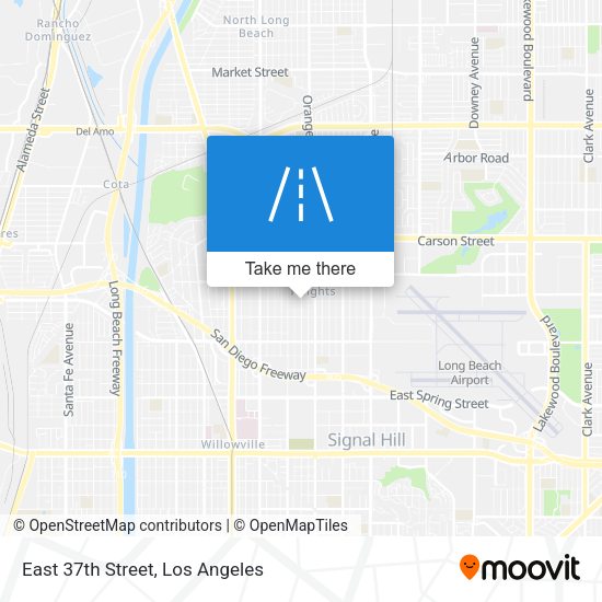 East 37th Street map