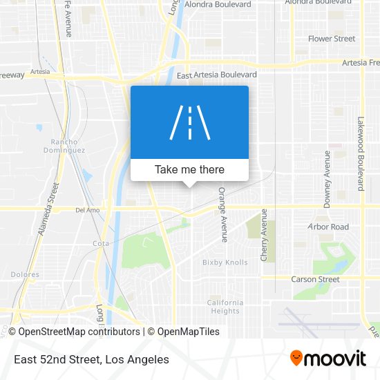 East 52nd Street map