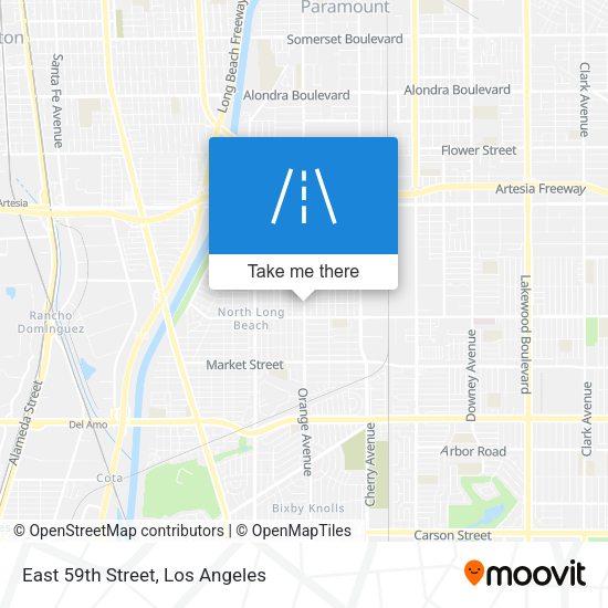 East 59th Street map