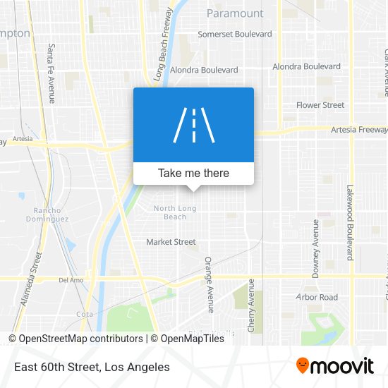 East 60th Street map
