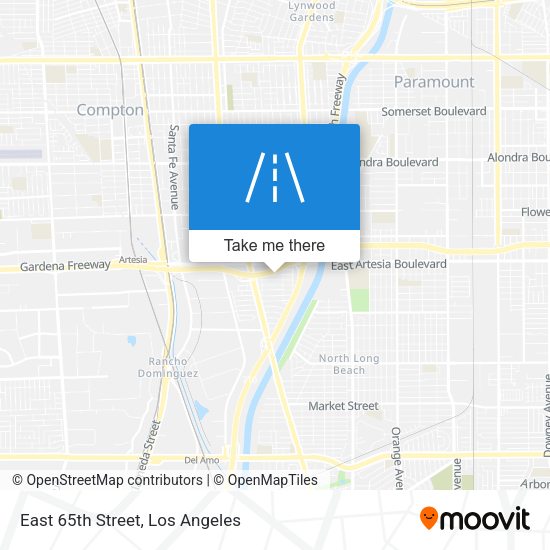 East 65th Street map