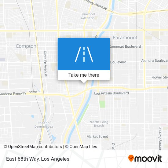 Mapa de East 68th Way