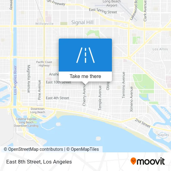 East 8th Street map