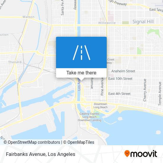 Mapa de Fairbanks Avenue