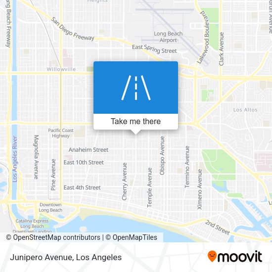 Junipero Avenue map