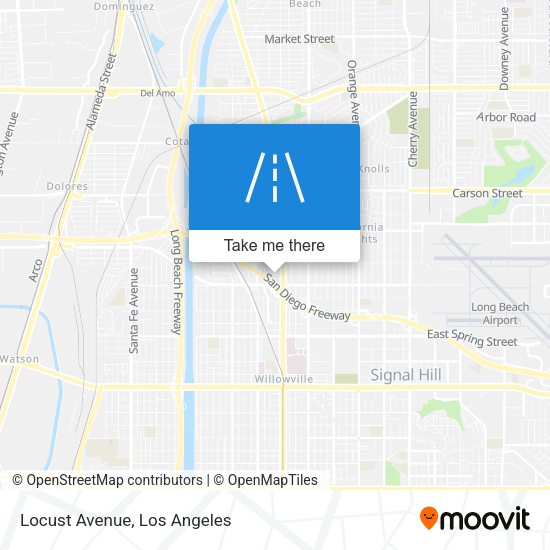 Locust Avenue map