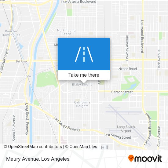 Mapa de Maury Avenue