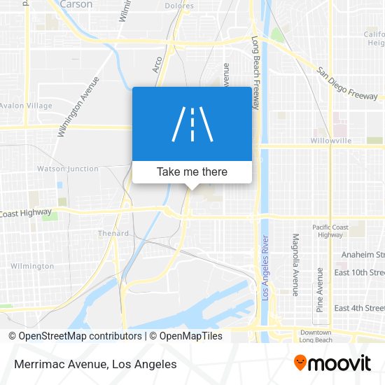 Mapa de Merrimac Avenue