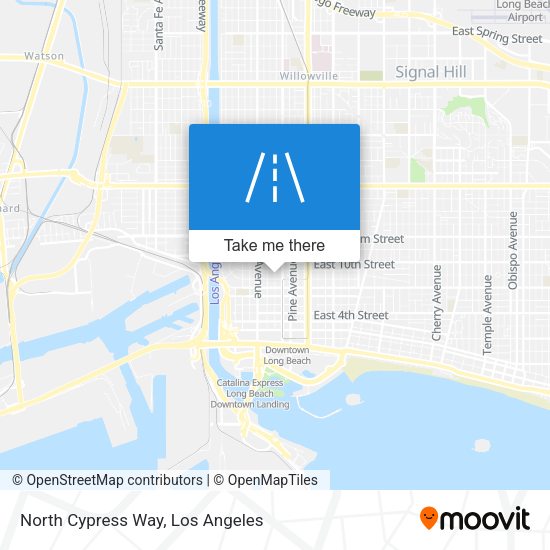 North Cypress Way map