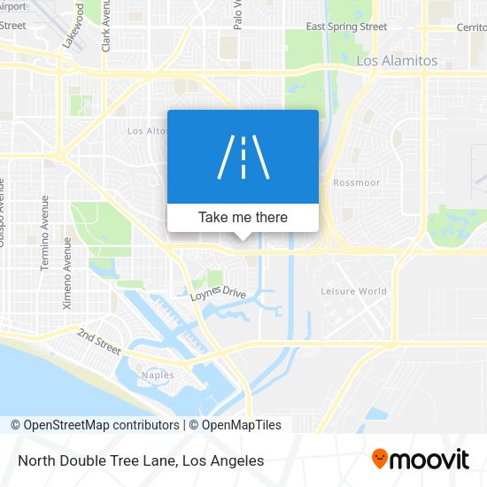 North Double Tree Lane map