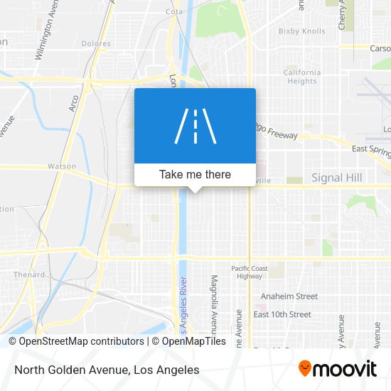North Golden Avenue map