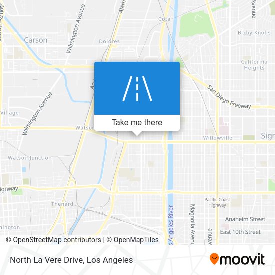 Mapa de North La Vere Drive