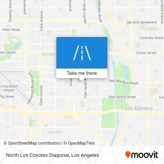North Los Coyotes Diagonal map