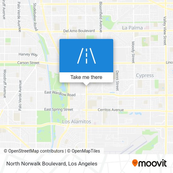Mapa de North Norwalk Boulevard