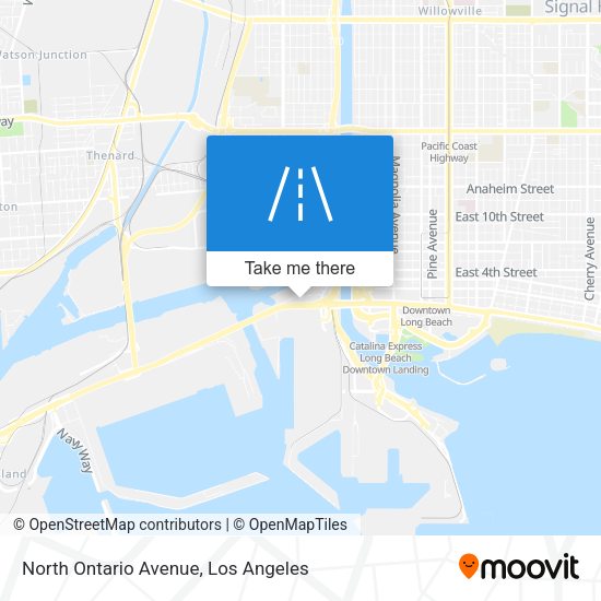 North Ontario Avenue map