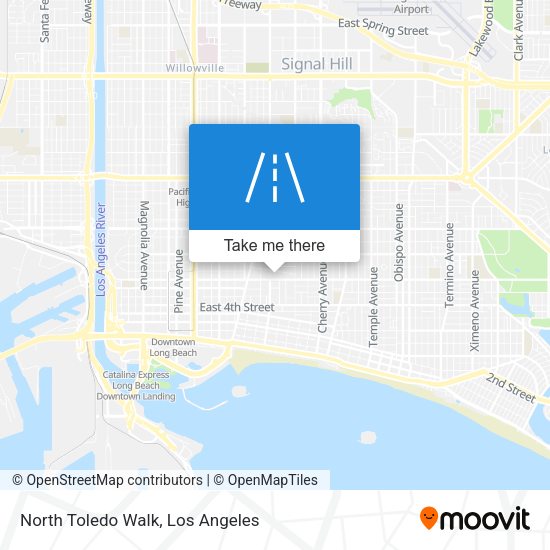 North Toledo Walk map
