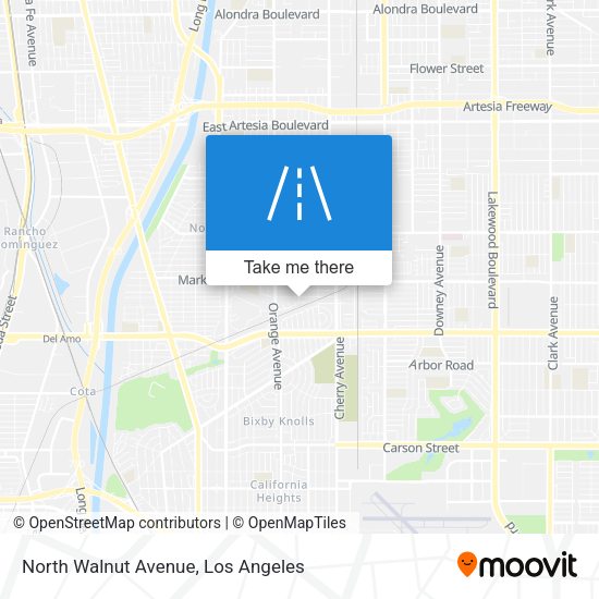 Mapa de North Walnut Avenue