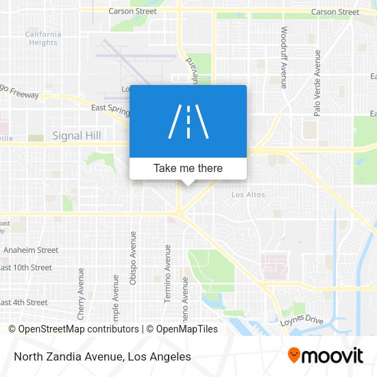 North Zandia Avenue map